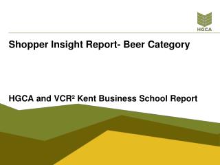  Customer Insight Report-Beer Category 