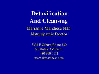  Detoxification And Cleansing 