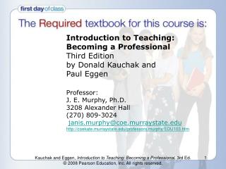  Prologue to Teaching: Becoming a Professional Third ... 