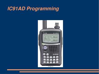  IC91AD Programming 