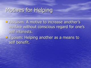  Thought processes in Helping 