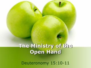  The Open's Ministry Hand 
