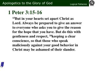  1 Peter 3:15-16 