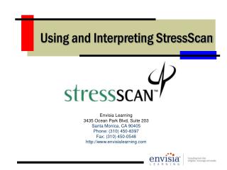  Utilizing and Interpreting StressScan 