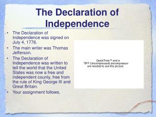  The Declaration of Independence 