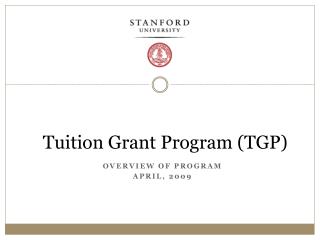  Educational cost Grant Program TGP 