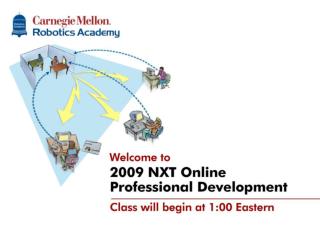  NXT-G Online Professional Development Classes will start at ... 