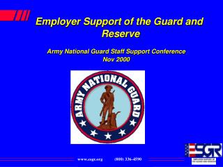  Business Support of the Guard and Reserve Army National Guard Staff Support Conference Nov 2000 
