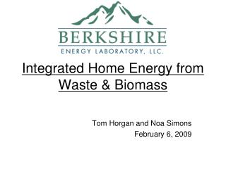  Incorporated Home Energy from Waste Biomass 
