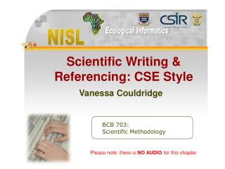  Exploratory Writing Referencing CSE Style 