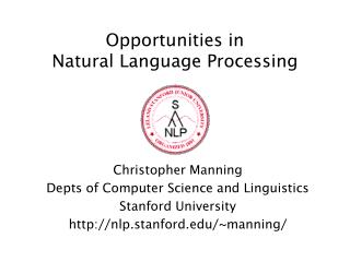  Opportunities in Natural Language Processing 