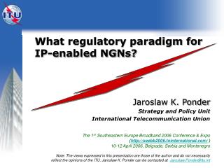  What administrative worldview for IP-empowered NGNs 