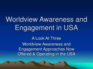  Perspective Awareness and Engagement in USA 
