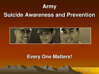  Armed force Suicide Awareness and Prevention 