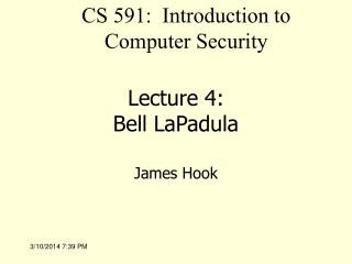  Address 4: Bell LaPadula 