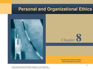  Individual and Organizational Ethics 