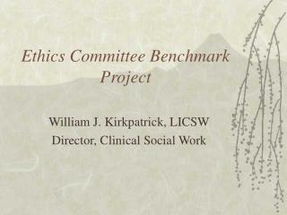  Morals Committee Benchmark Project 