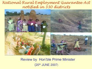  Survey by Hon ble Prime Minister twentieth JUNE 2007 