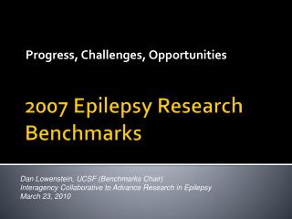  Epilepsy Research Benchmarks 