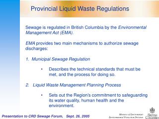  Slide 1 - Victoria Sewage Alliance 