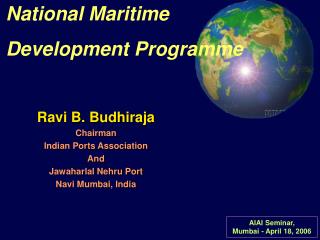  National Maritime Development Program 