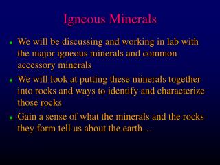  Volcanic Minerals 