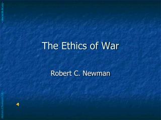  The Ethics of War 