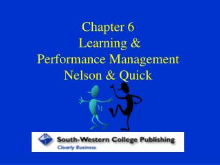  Section 6 Learning Performance Management Nelson Quick 