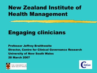  New Zealand Institute of Health Management 