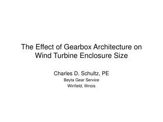  The Effect of Gearbox Architecture on Wind Turbine Enclosure Size 