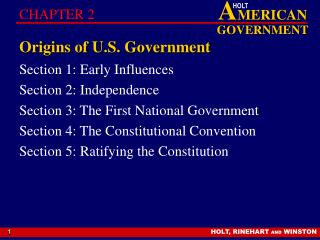 Starting points of U.S. Government 