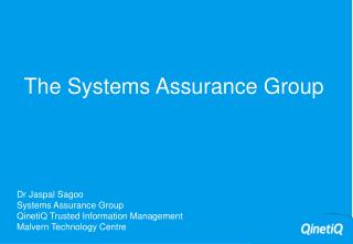  The Systems Assurance Group 