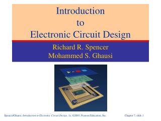  Prologue to Electronic Circuit Design 
