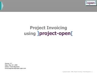  Task Invoicing utilizing ]project-open[ 