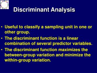 Discriminant Analysis 