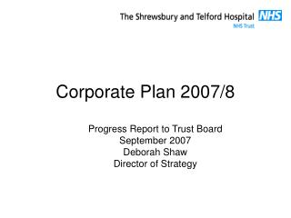  Corporate Plan 2007 