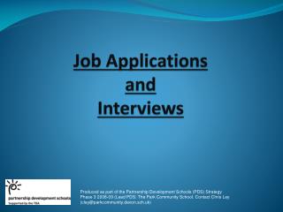  Work Applications and Interviews 