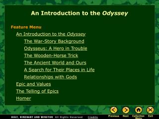  An Introduction to the Odyssey 