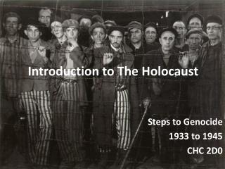  Prologue to The Holocaust 