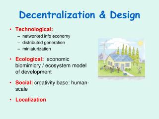  Decentralization Design 