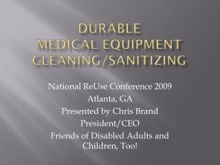 Sturdy Medical Equipment cleaning 