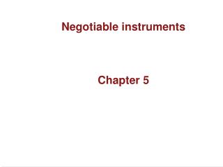  Debatable instruments Chapter 5 