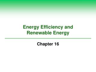  Vitality Efficiency and Renewable Energy 