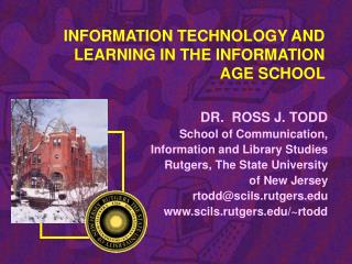  Data TECHNOLOGY AND LEARNING IN THE INFORMATION AGE SCHOOL 