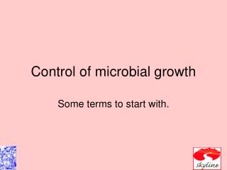  Control of microbial development 