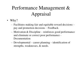  Execution Management Appraisal 
