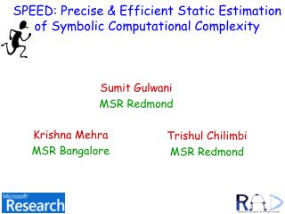  SPEED: Precise Efficient Static Estimation of Symbolic Computational Complexity 