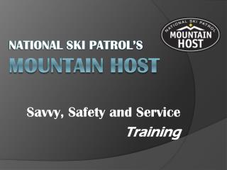  National Ski Patrol s Mountain Host 