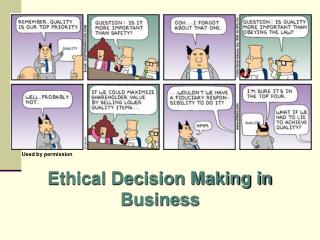  Moral Decision Making in Business 