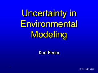  Instability in Environmental Modeling 